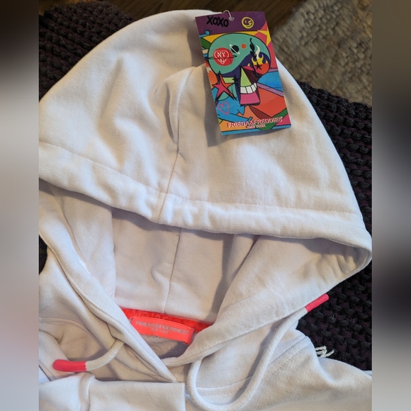 Frieda & Freddies White hoodie NWT - Picture 2 of 7